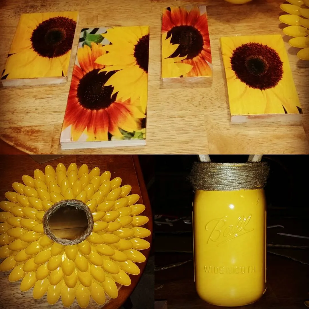 14370 sunflower utensil holder