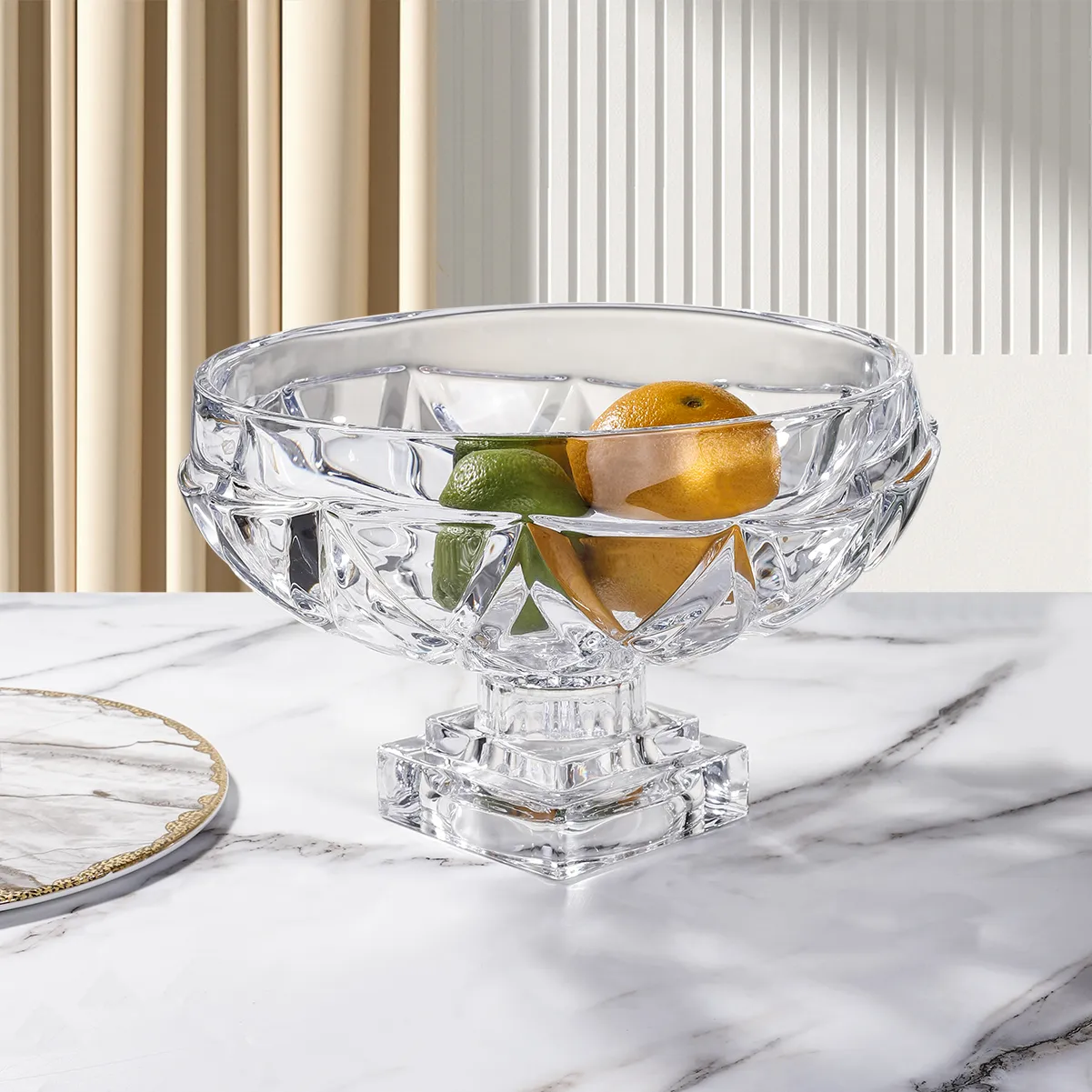14375 glass fruit bowl ambiance