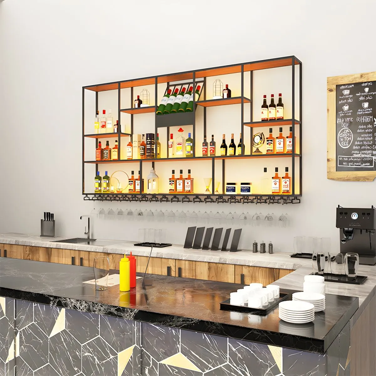 14383 acrylic wine holder