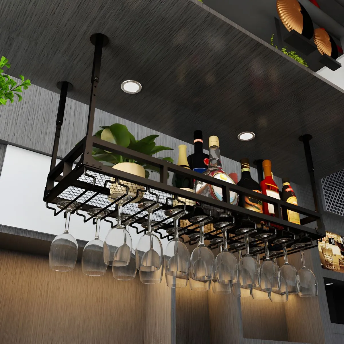 14383 metal wine holder