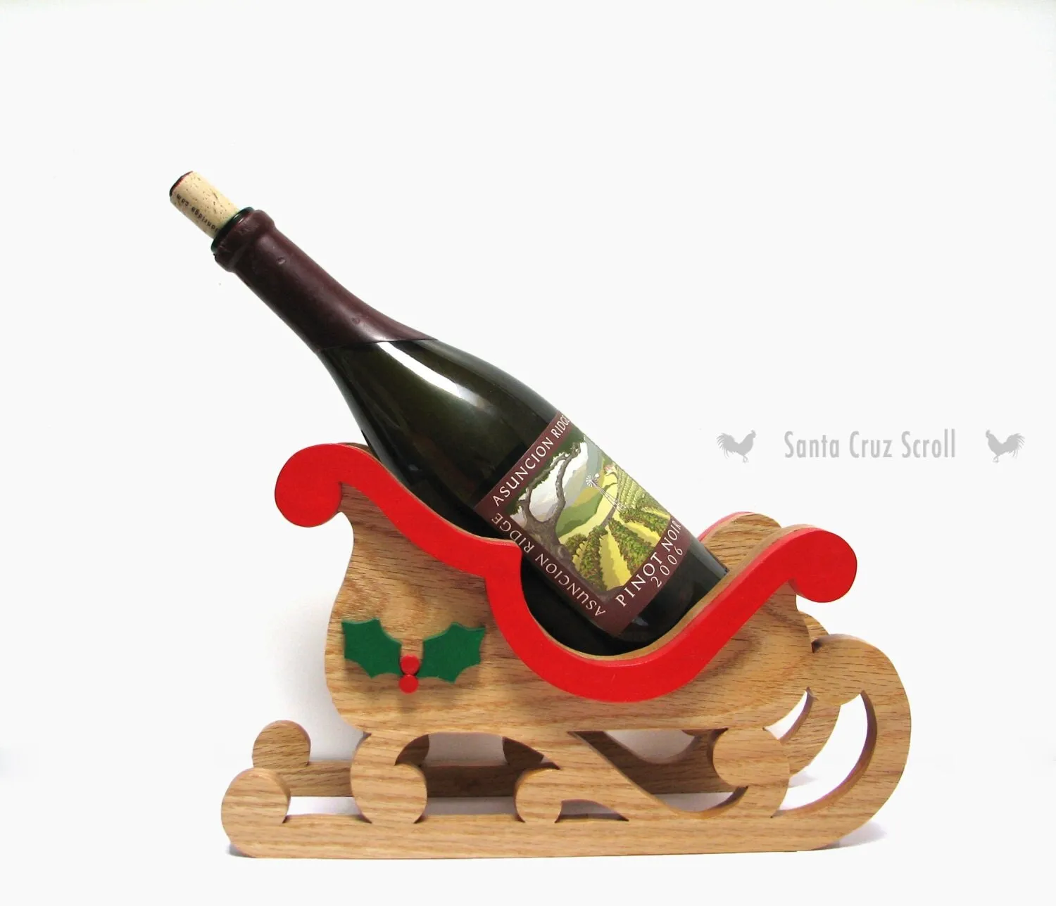 14383 rustic wine holder