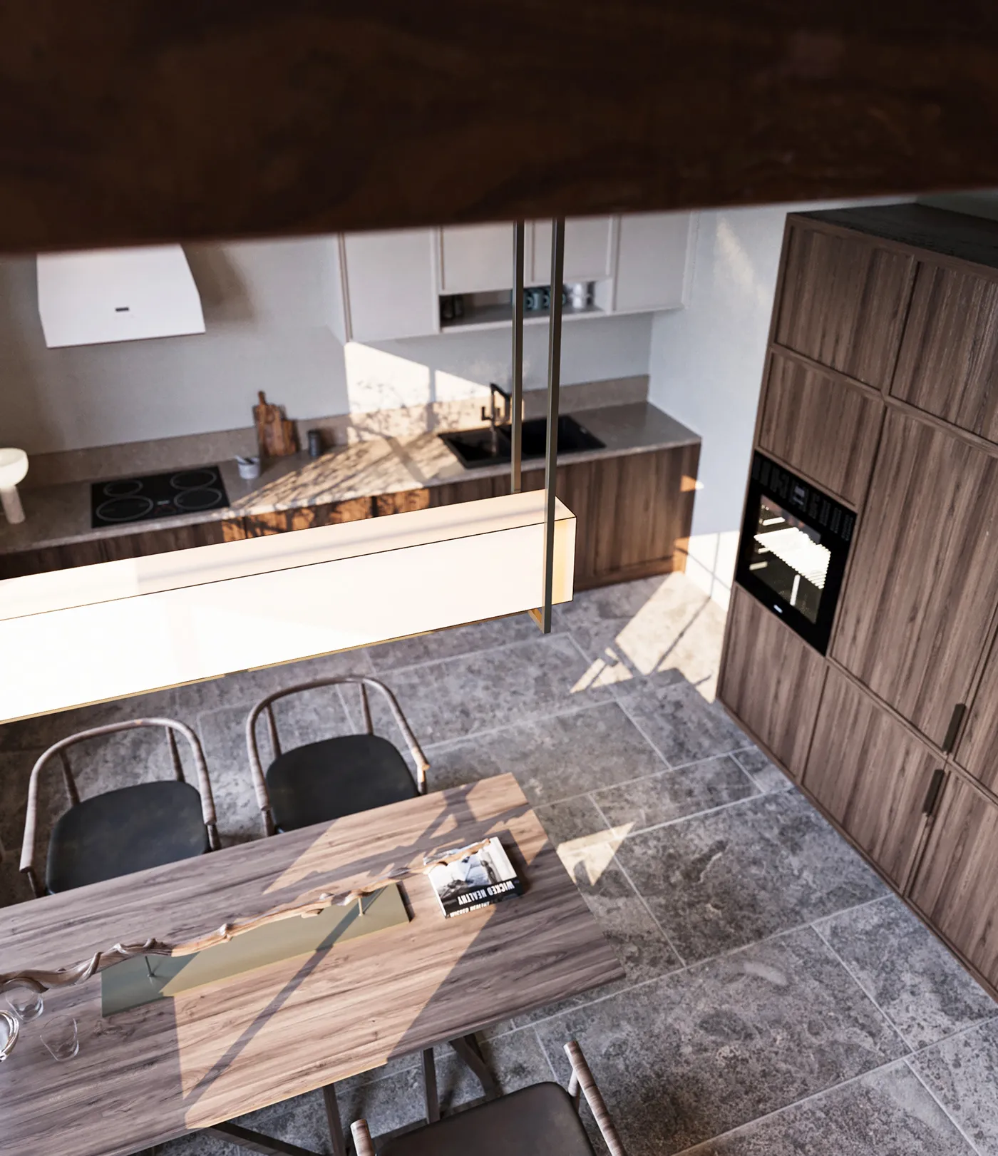 14430 red kitchen cabinetry