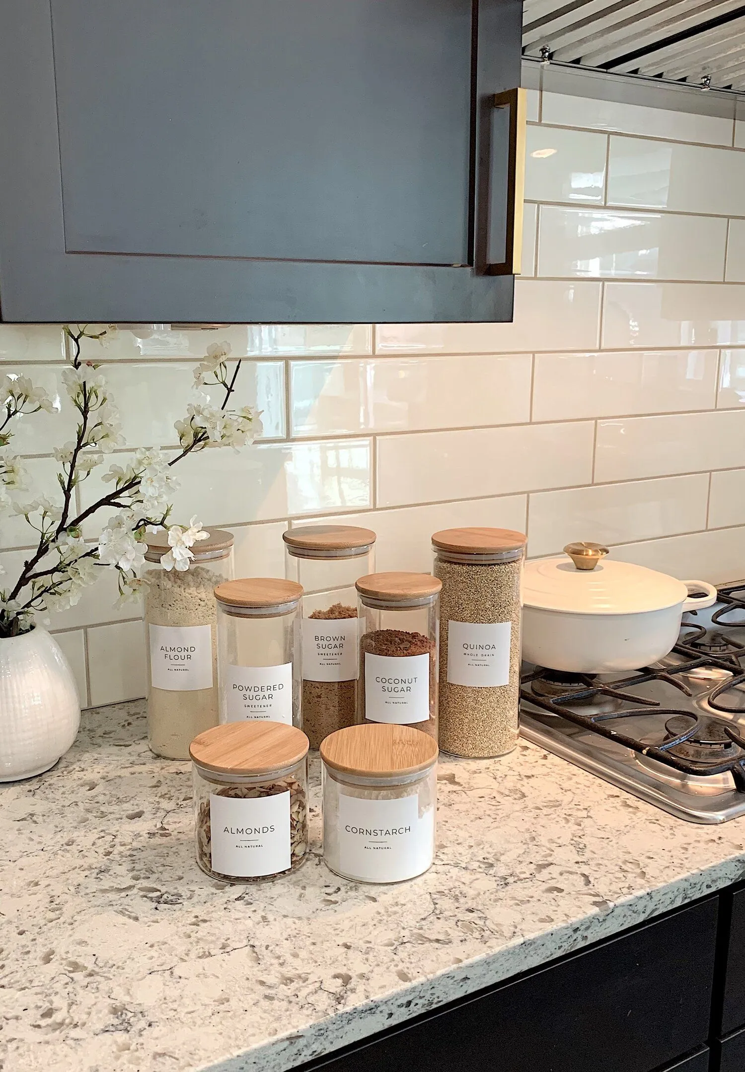 14434 glass jars kitchen decor overview