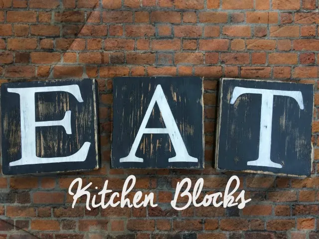 14435 kitchen decor wood blocks 5