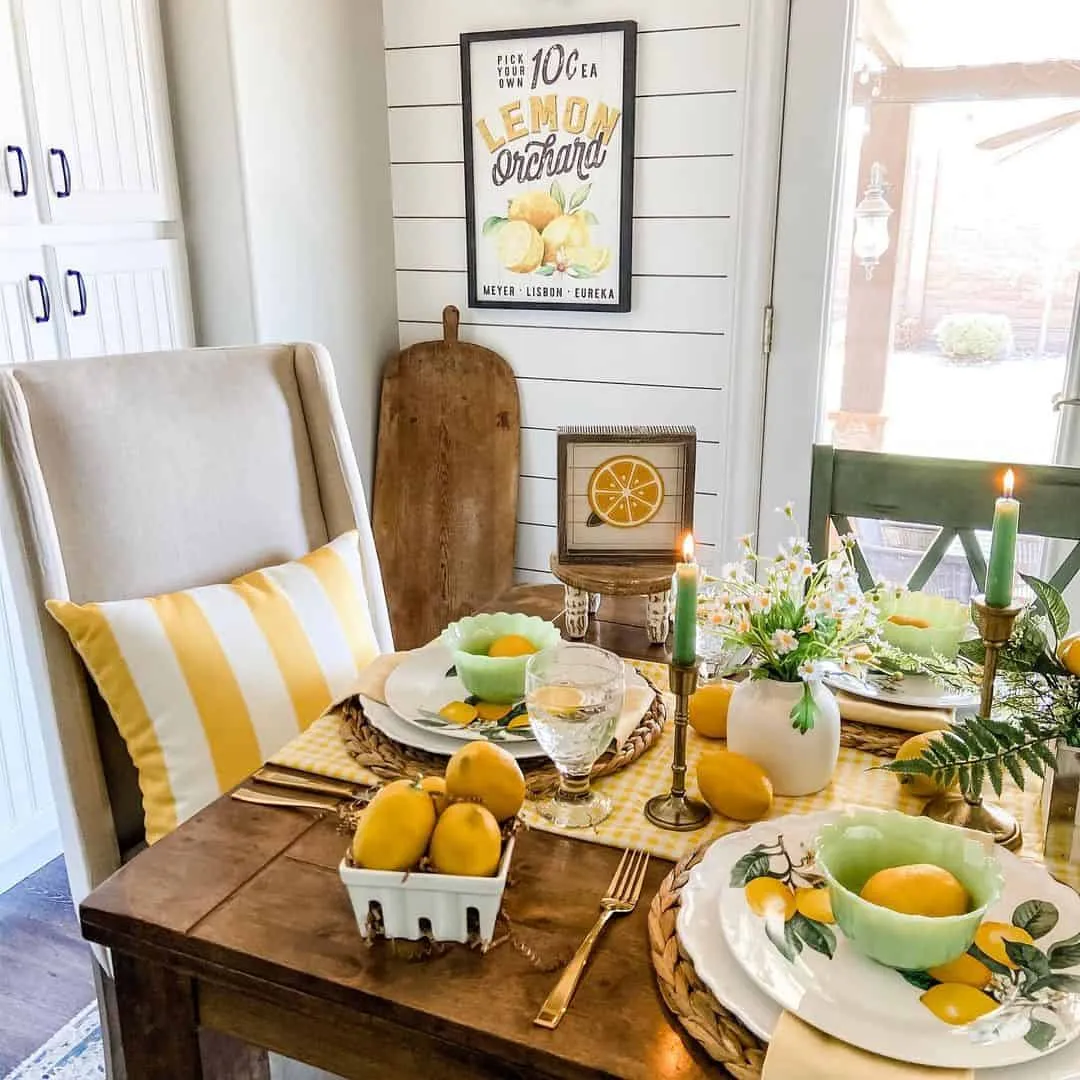 14441 yellow lighting kitchen