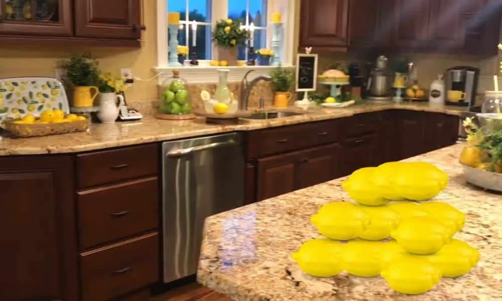 14444 fresh lemons display