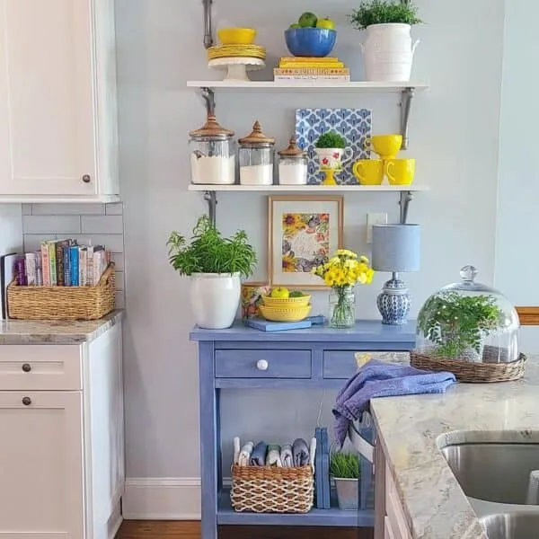 14445 blue kitchen accessories