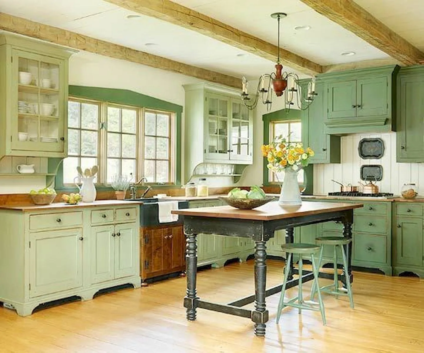 14464 farmhouse kitchen vintage
