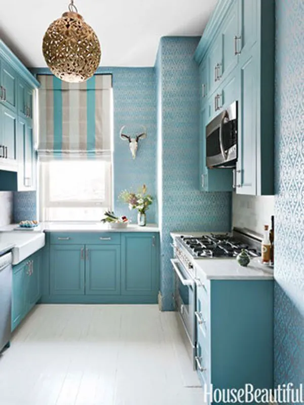 14475 blue kitchen walls