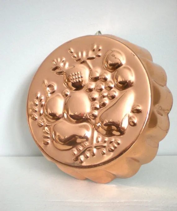 14523 copper jello mold kitchen decor 4