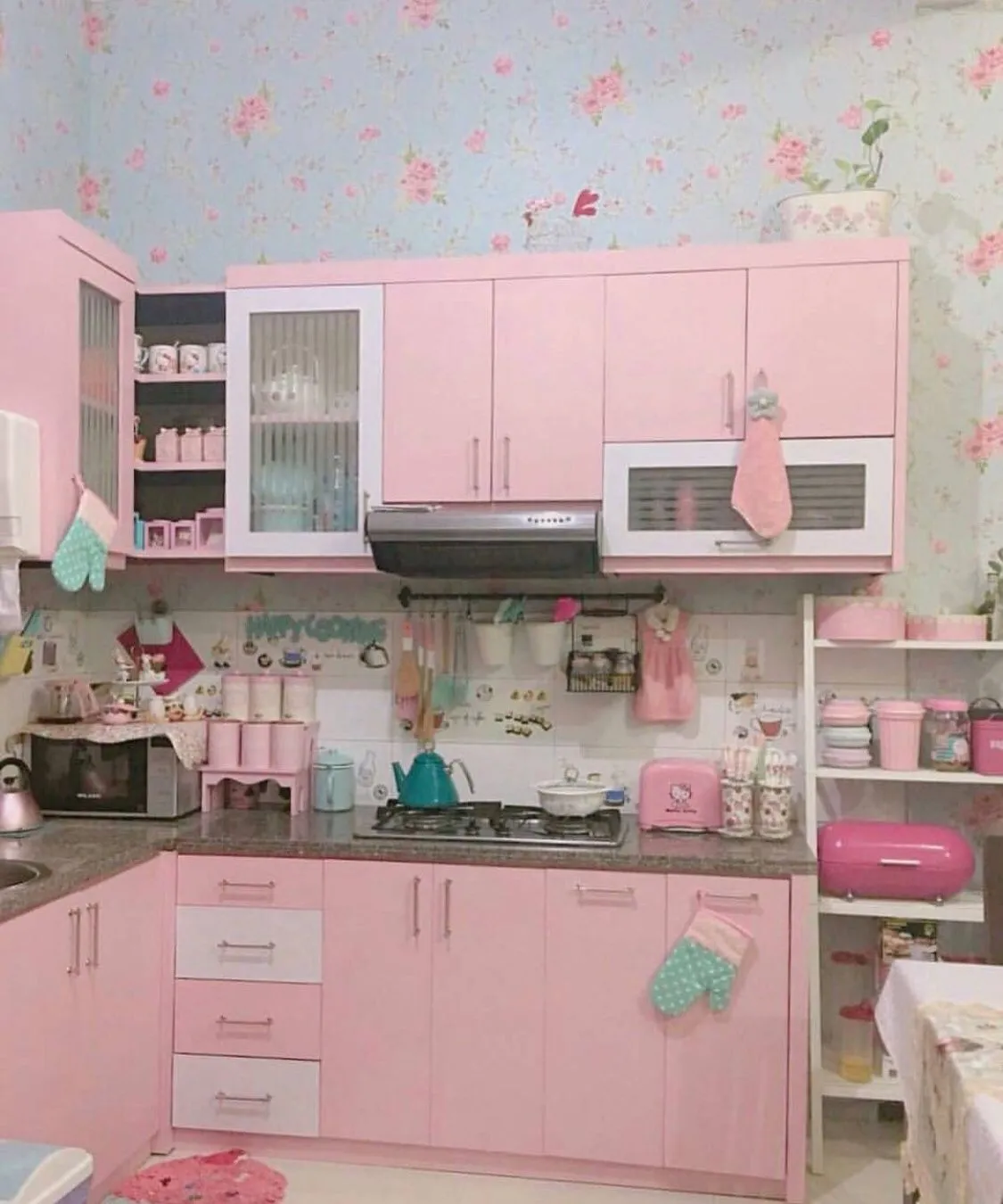 14530 pink kitchen storage
