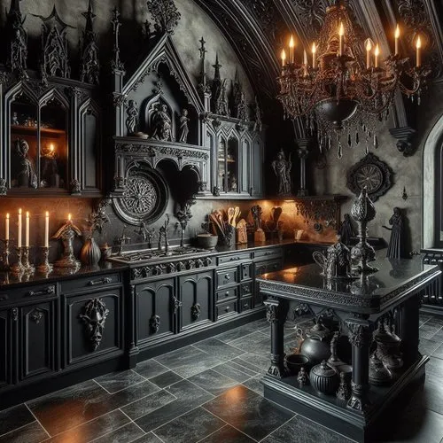 14572 gothic kitchen lighting