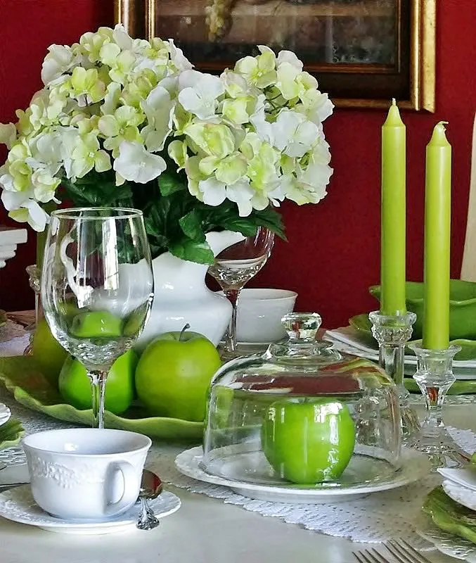 14575 green apples kitchen decor 2